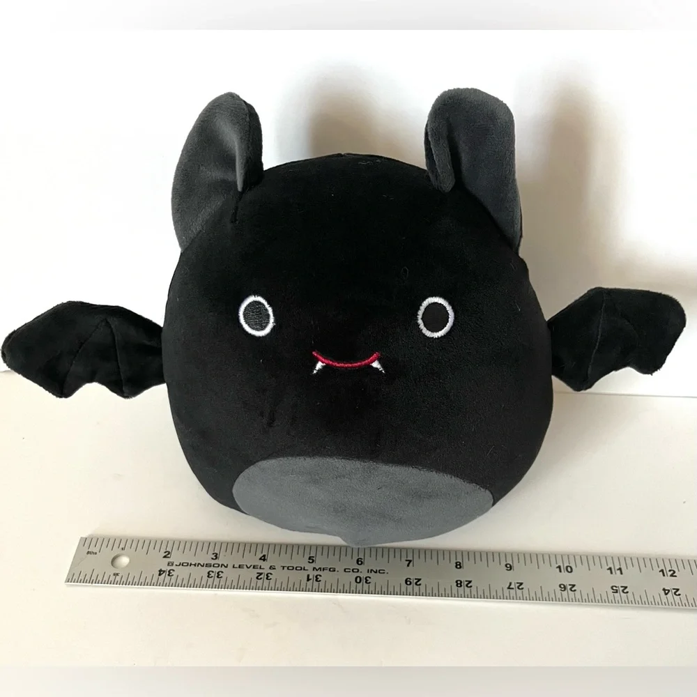 Black Vampire Bat Plush Toy Bat Stuffed Animal Vampire Bat Halloween Goth Punk - Picture 4 of 5